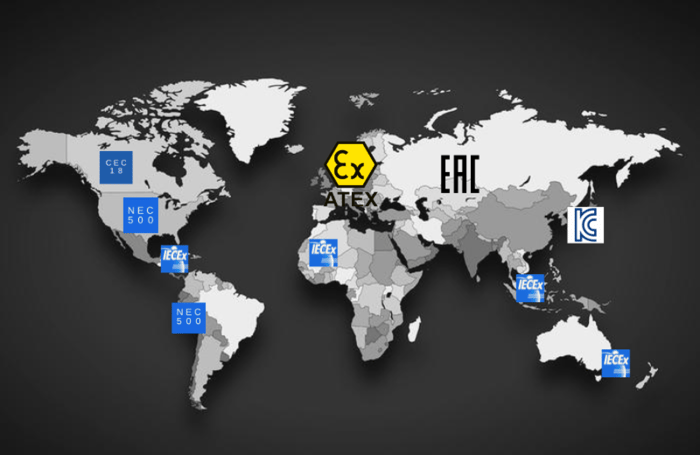 HazLoc map